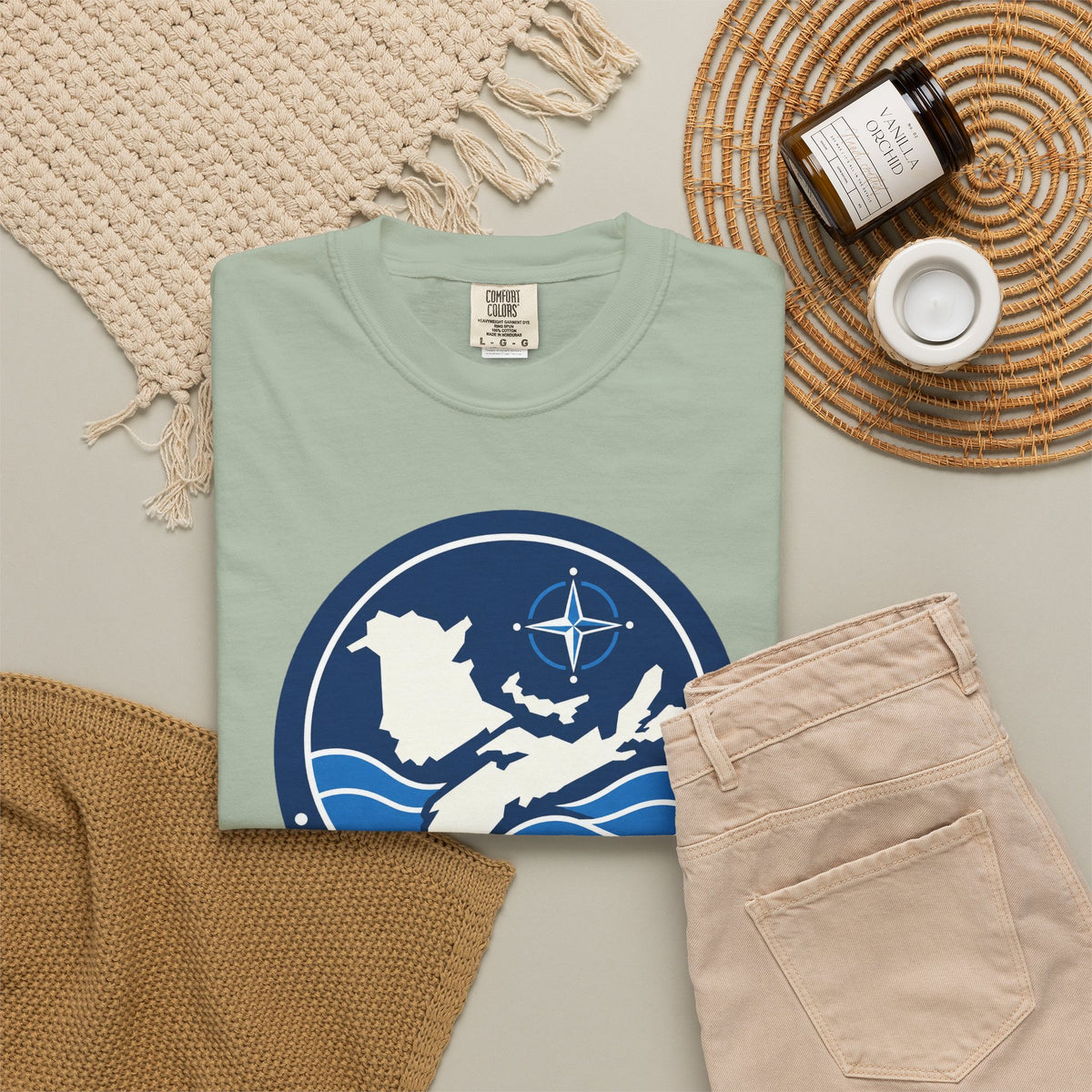 Maritime Coordinator Great Lakes T-Shirt — Nautical Compass Logo Tee