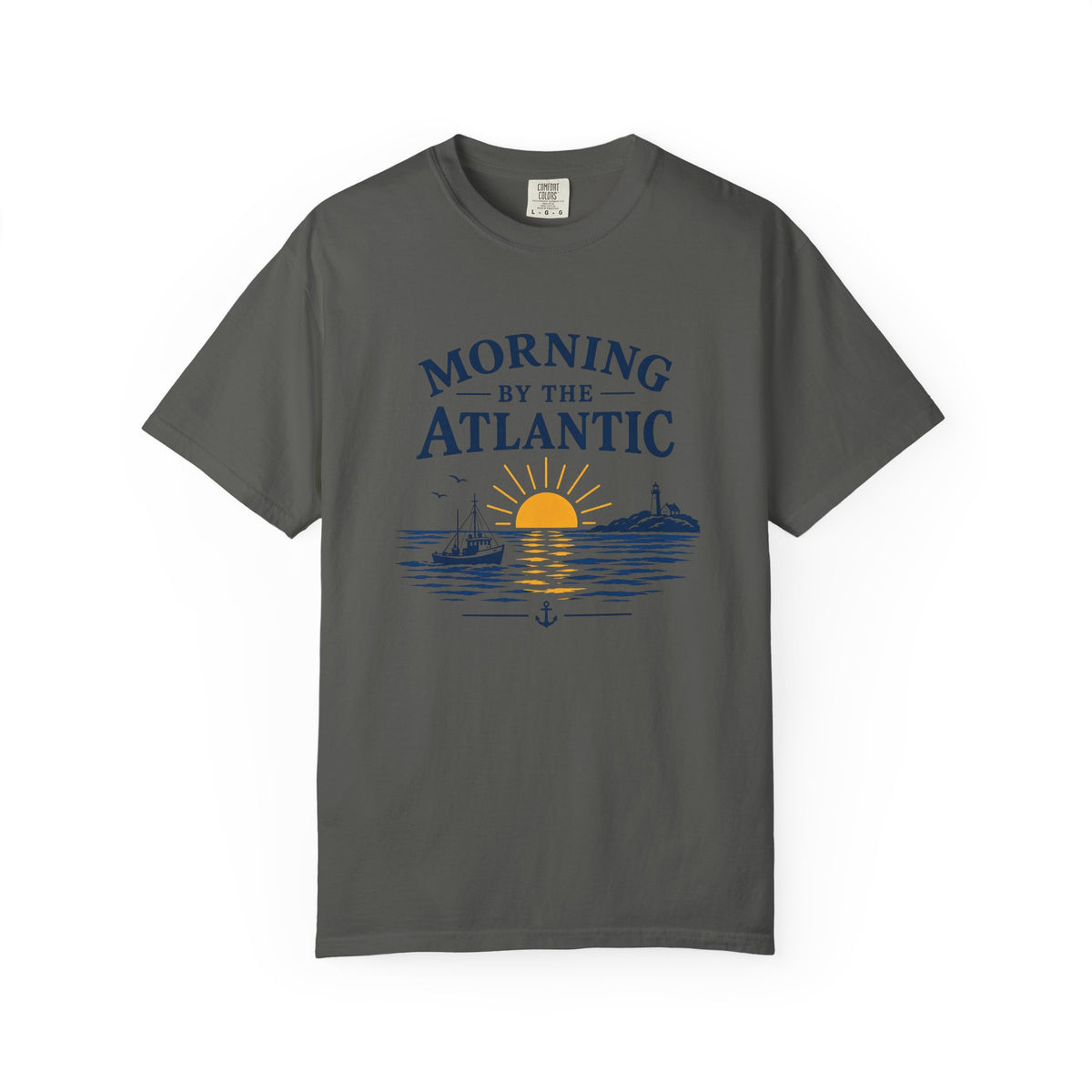 Morning by the Atlantic T-Shirt — Nautical Sunrise Boat Tee