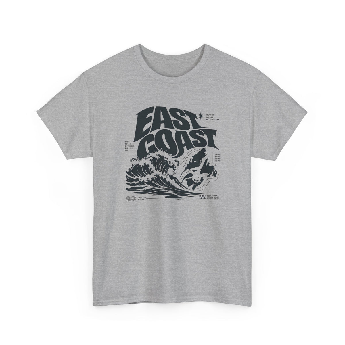 East Coast Surf Wave T‑Shirt — Vintage Ocean Graphic Tee