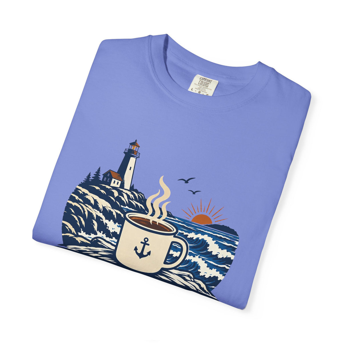 Coffee. Coast. Repeat. T-Shirt — Coastal Coffee Graphic Tee