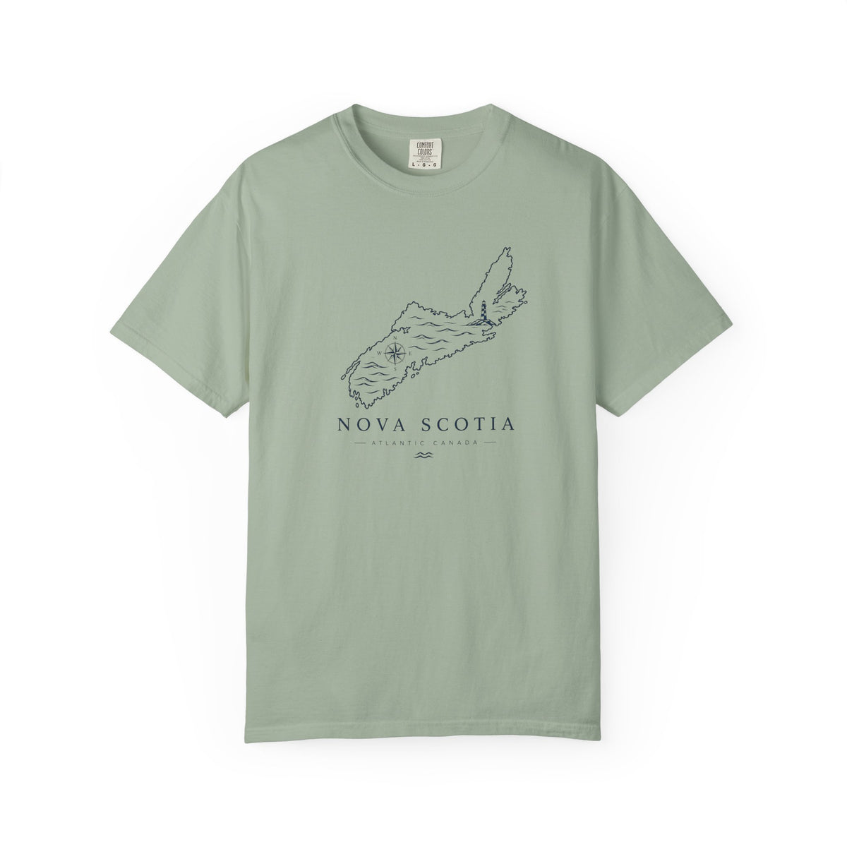 Nova Scotia Map T-Shirt — Coastal Minimalist Province Tee