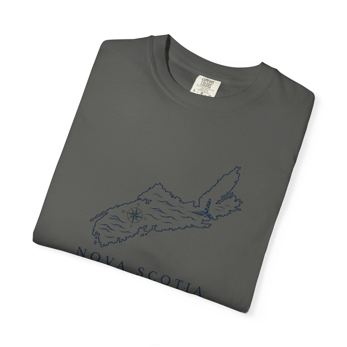 Nova Scotia Map T-Shirt — Coastal Minimalist Province Tee