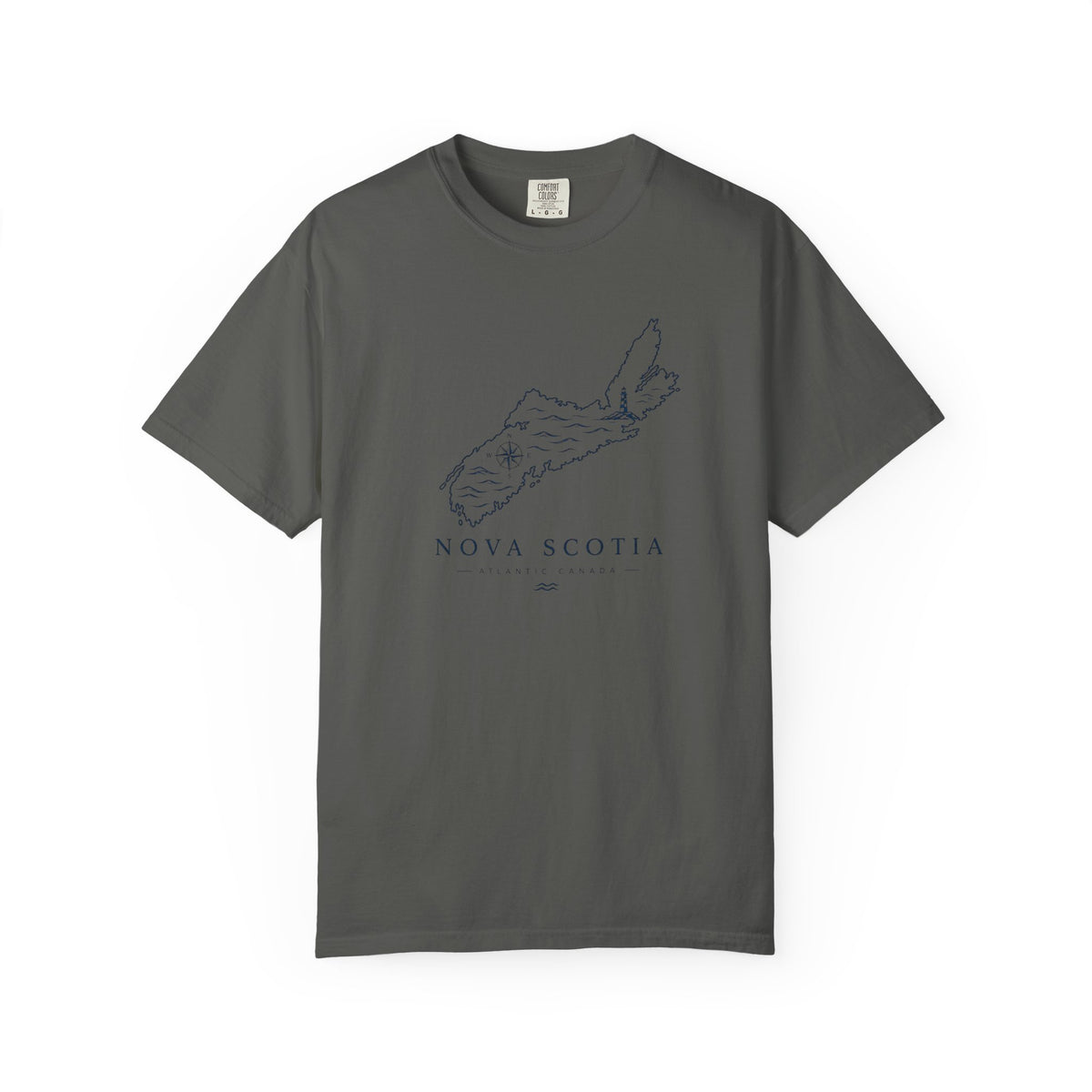Nova Scotia Map T-Shirt — Coastal Minimalist Province Tee
