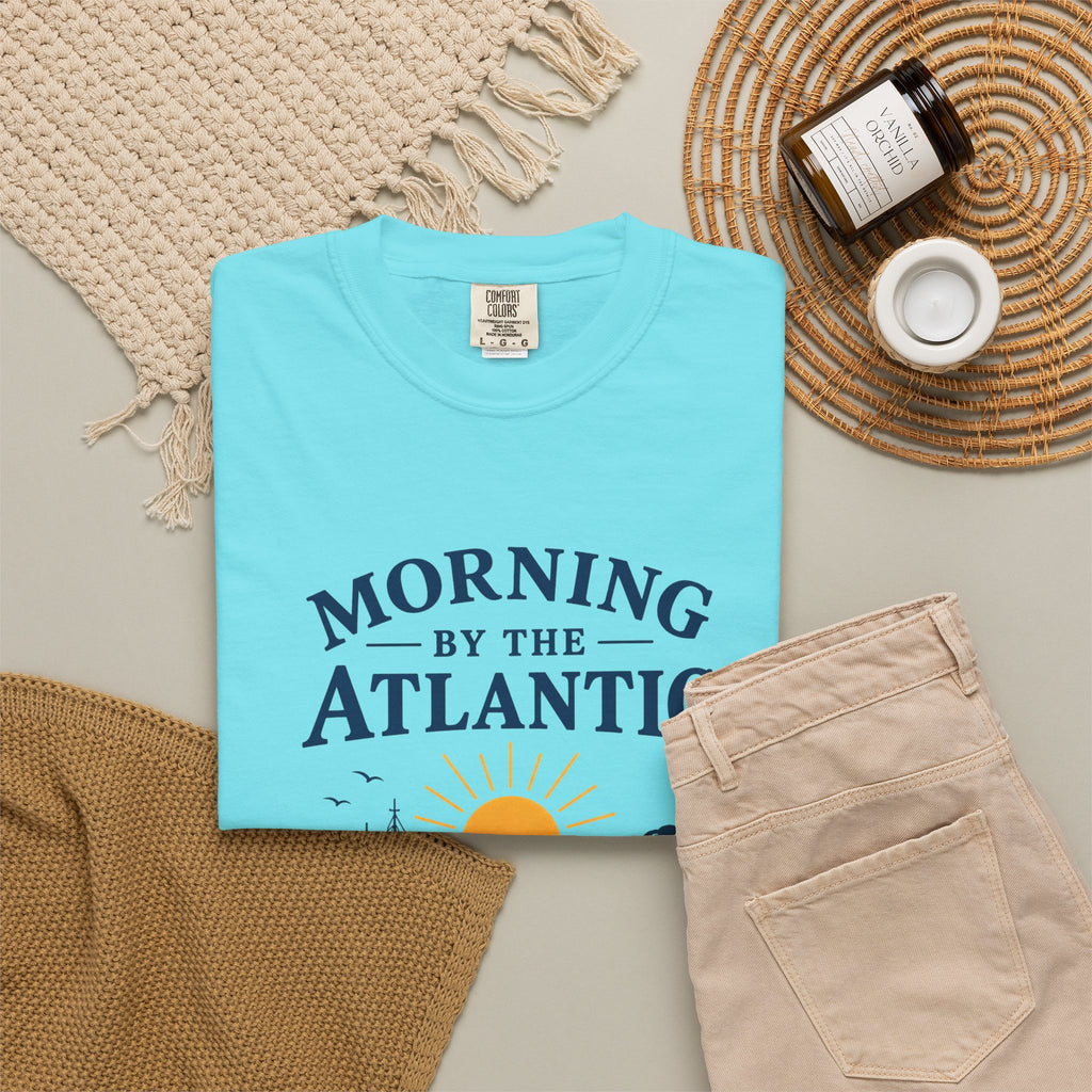 Morning by the Atlantic T-Shirt — Nautical Sunrise Graphic Tee