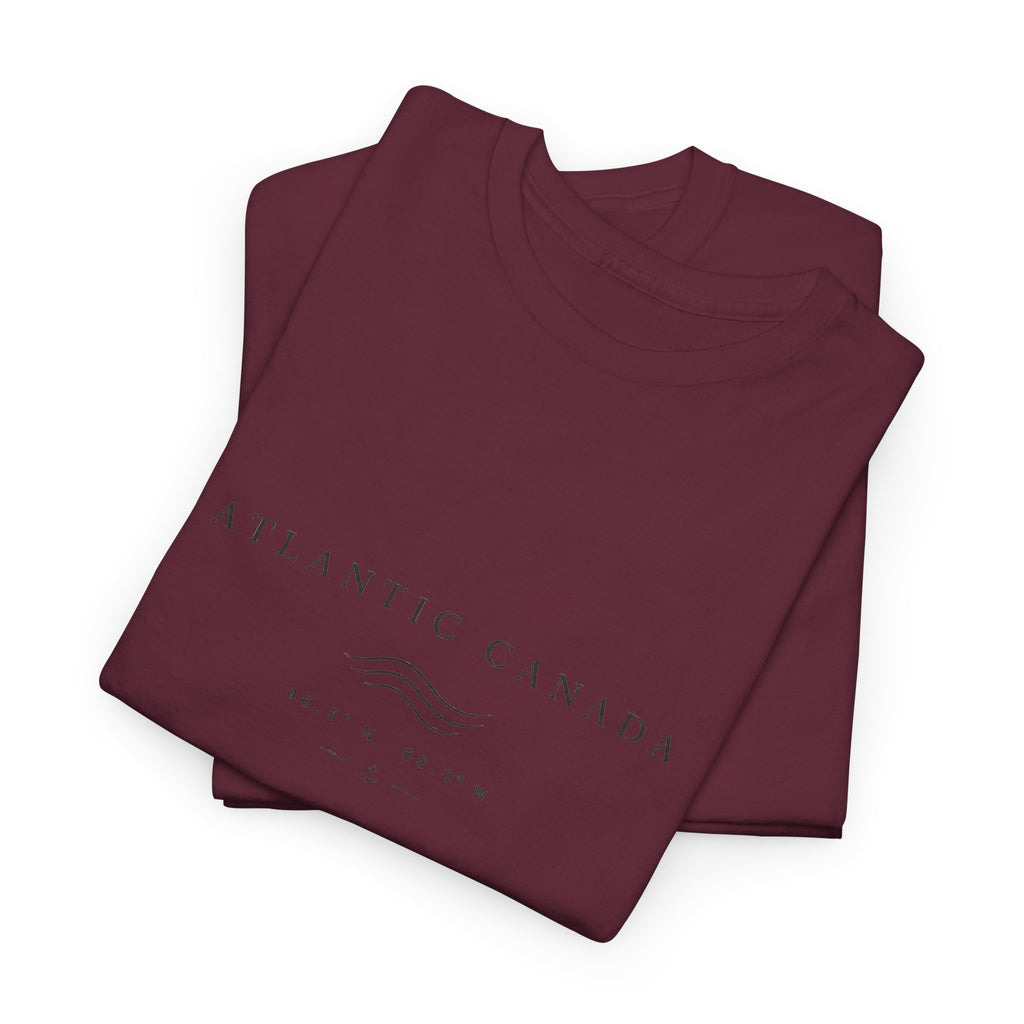 Atlantic Canada Tee — Minimal Coastal Wave Shirt