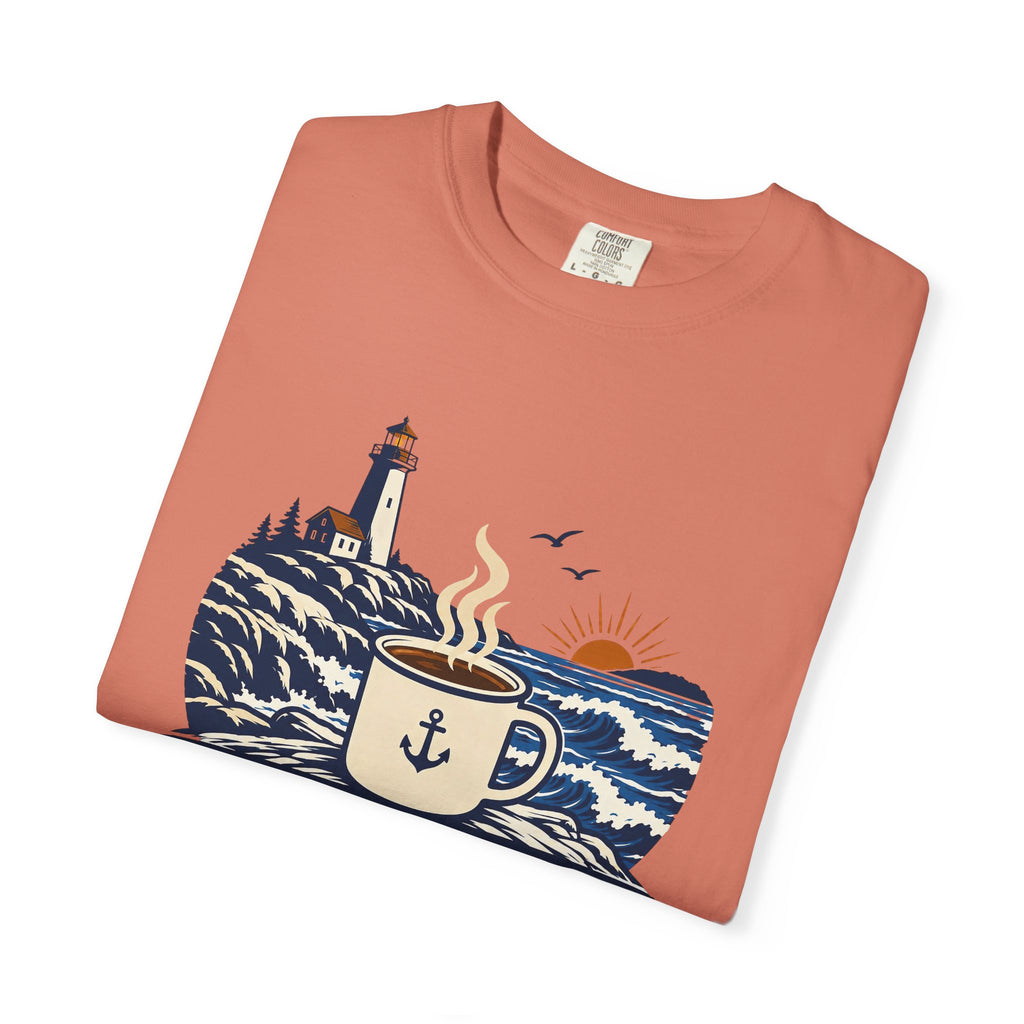Coffee. Coast. Repeat. T-Shirt — Coastal Coffee Graphic Tee
