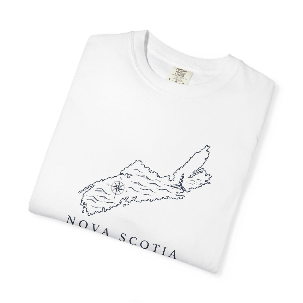 Nova Scotia Map T-Shirt — Coastal Minimalist Province Tee