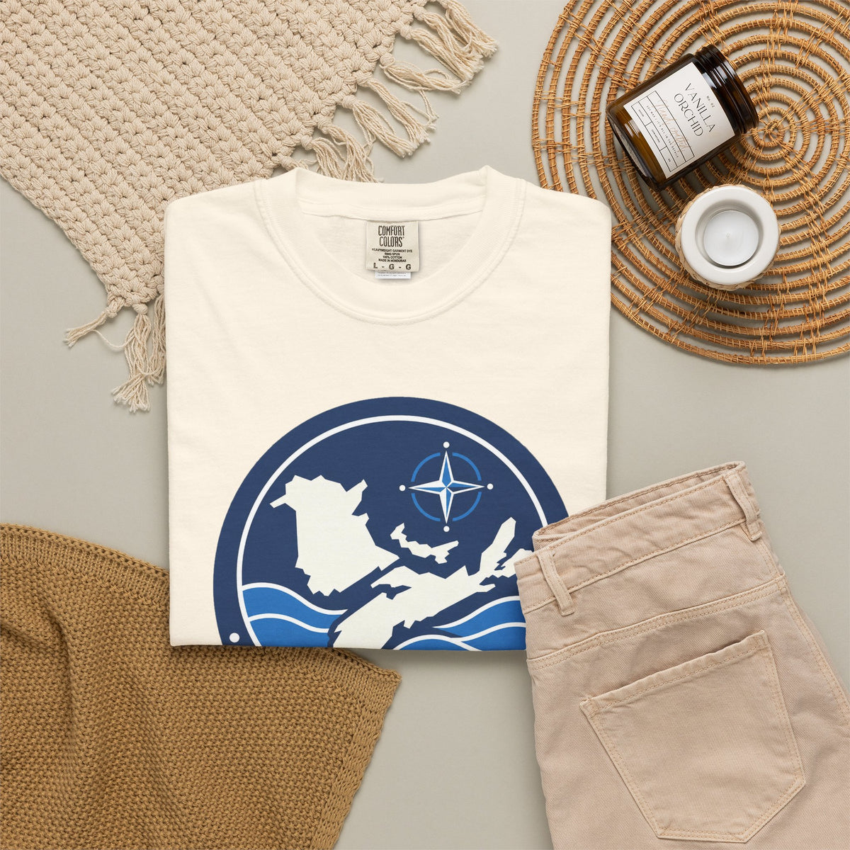 Maritime Coordinator Great Lakes T-Shirt — Nautical Compass Logo Tee