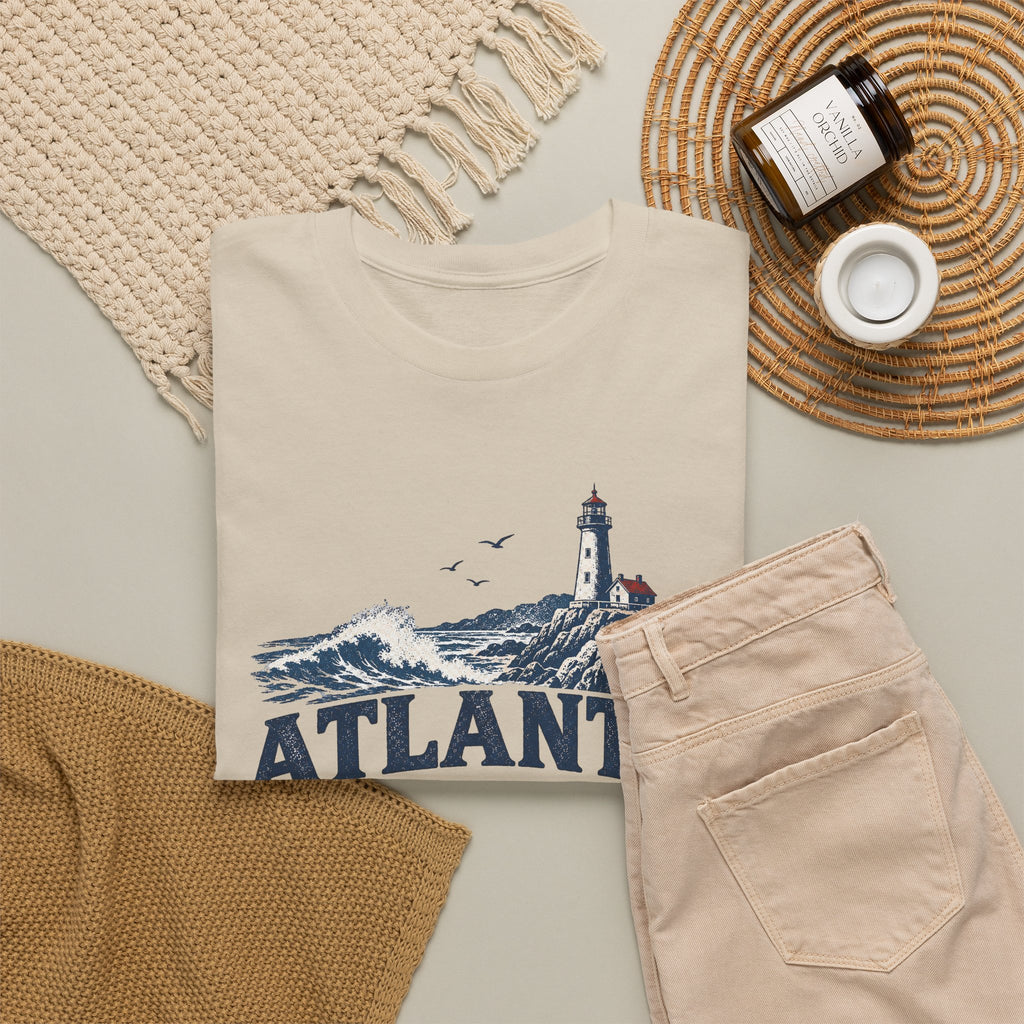 Atlantic Supply Co. Tee — Nautical Lighthouse Vintage Graphic T-Shirt