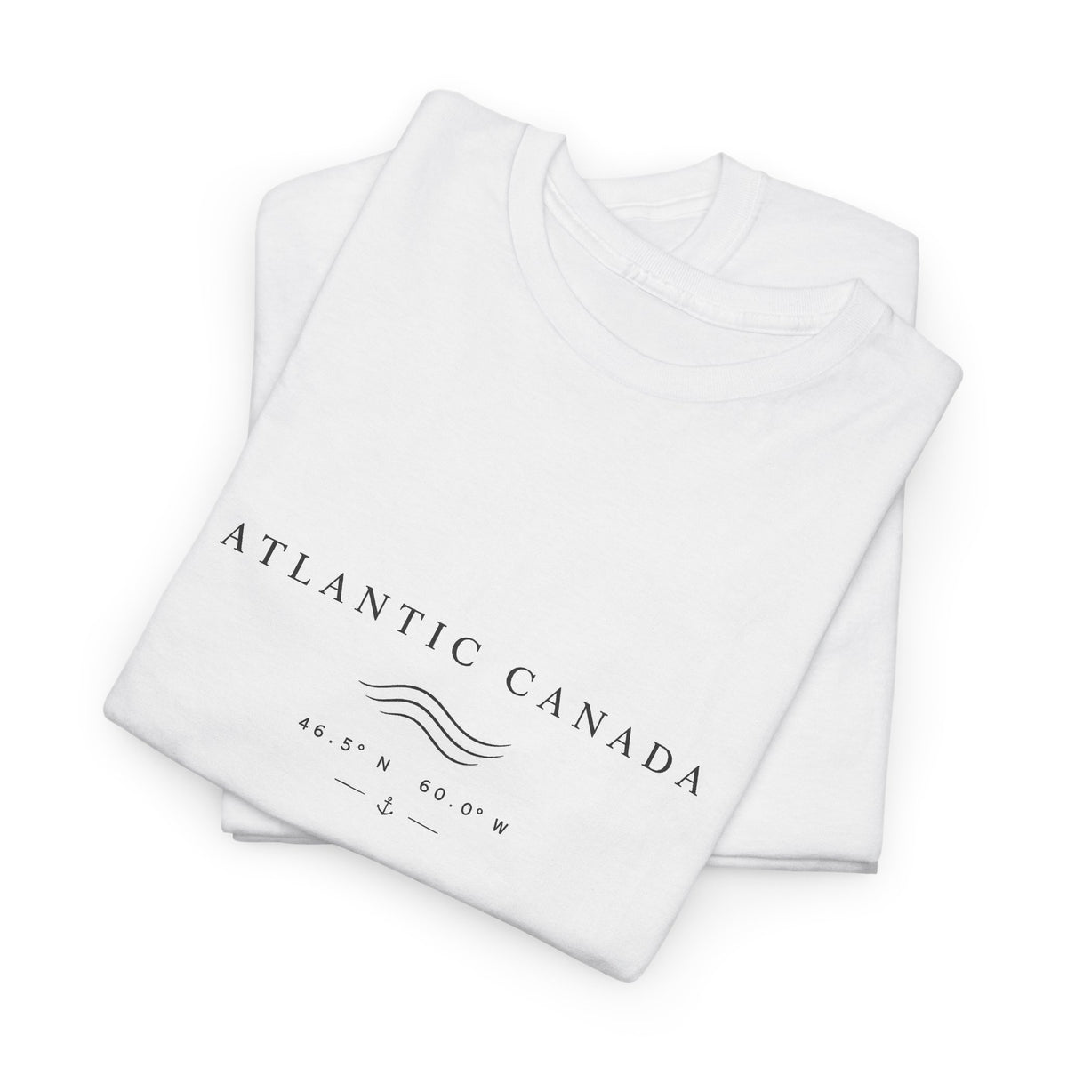 Atlantic Canada Tee — Minimal Coastal Wave Shirt