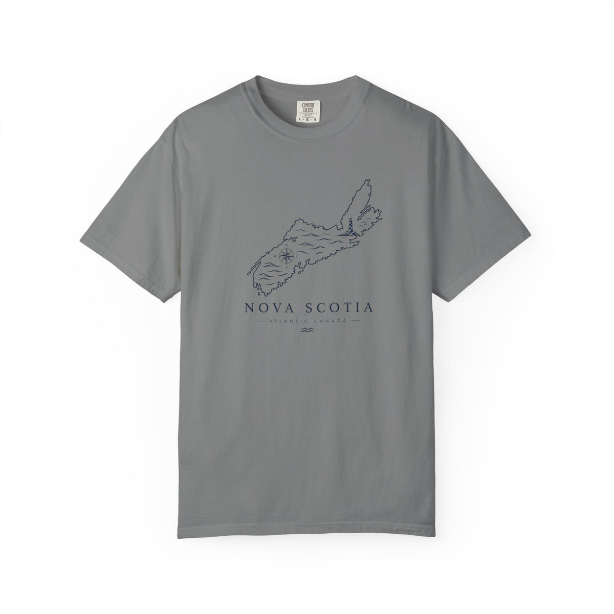 Nova Scotia Map T-Shirt — Coastal Minimalist Province Tee