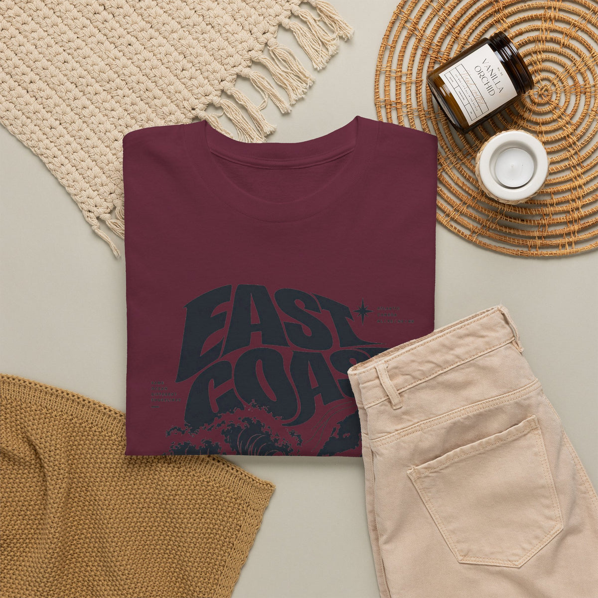 East Coast Surf Wave T‑Shirt — Vintage Ocean Graphic Tee