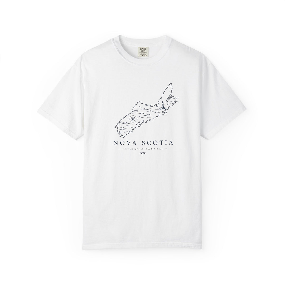 Nova Scotia Map T-Shirt — Coastal Minimalist Province Tee