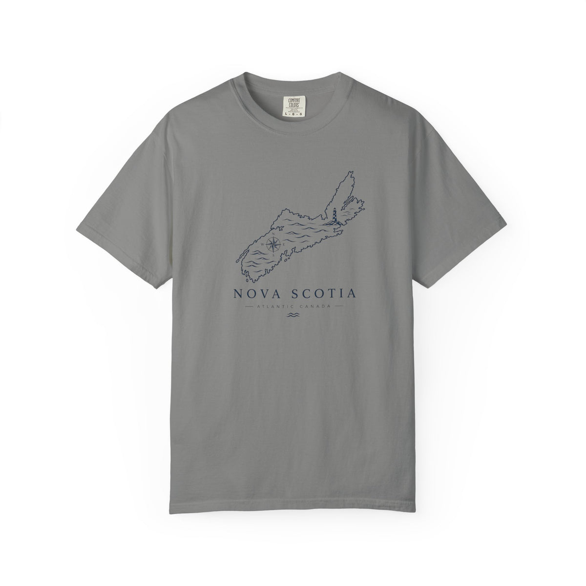 Nova Scotia Map T-Shirt — Coastal Minimalist Province Tee