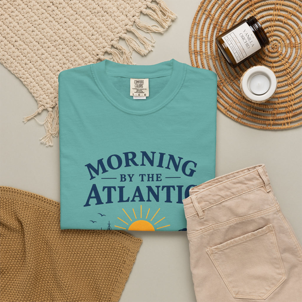 Morning by the Atlantic T-Shirt — Nautical Sunrise Graphic Tee