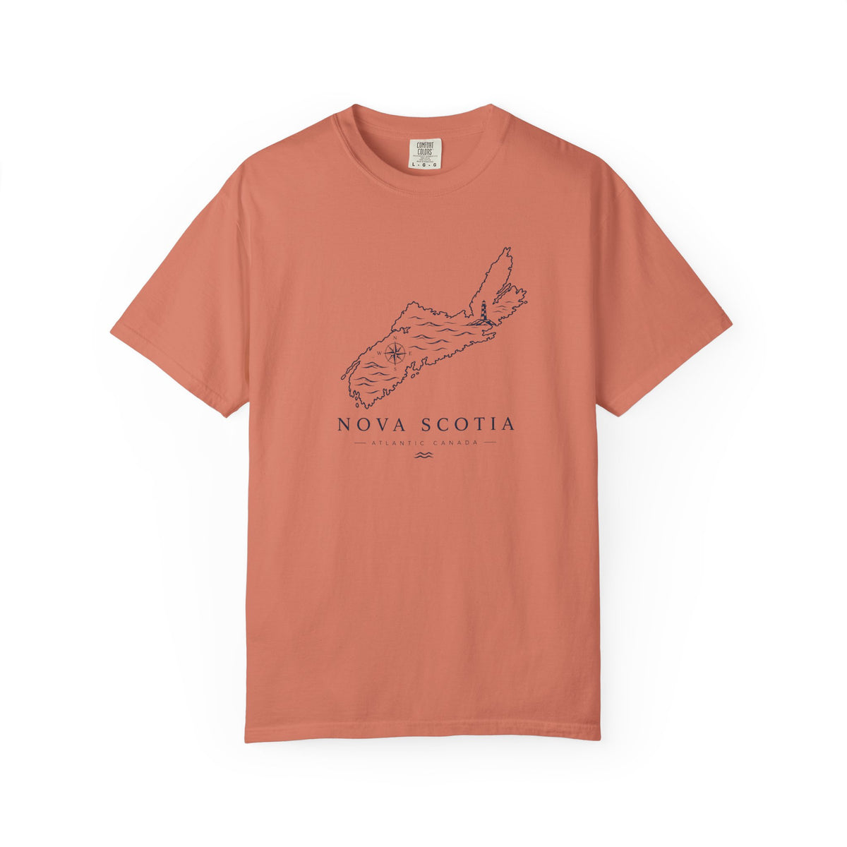 Nova Scotia Map T-Shirt — Coastal Minimalist Province Tee
