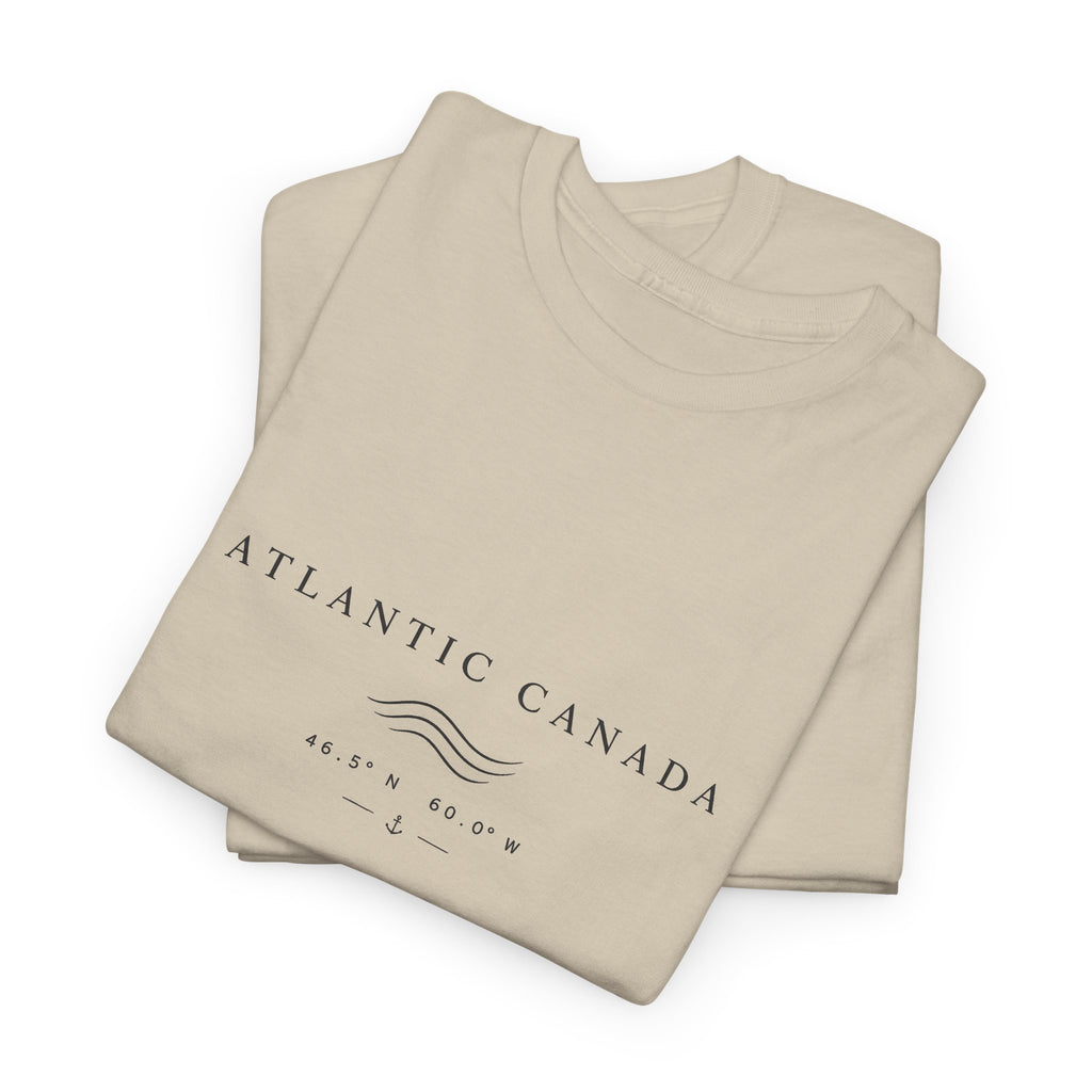 Atlantic Canada Tee — Minimal Coastal Wave Shirt