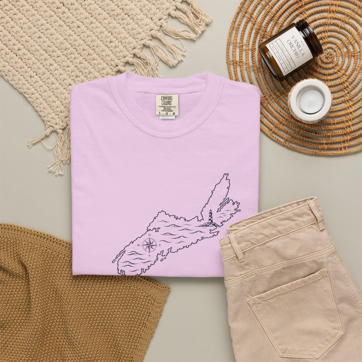 Nova Scotia Map T-Shirt — Coastal Minimalist Province Tee