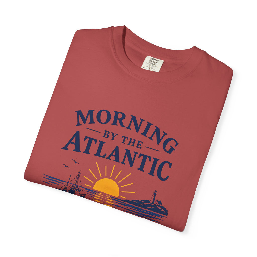 Morning by the Atlantic T-Shirt — Nautical Sunrise Boat Tee