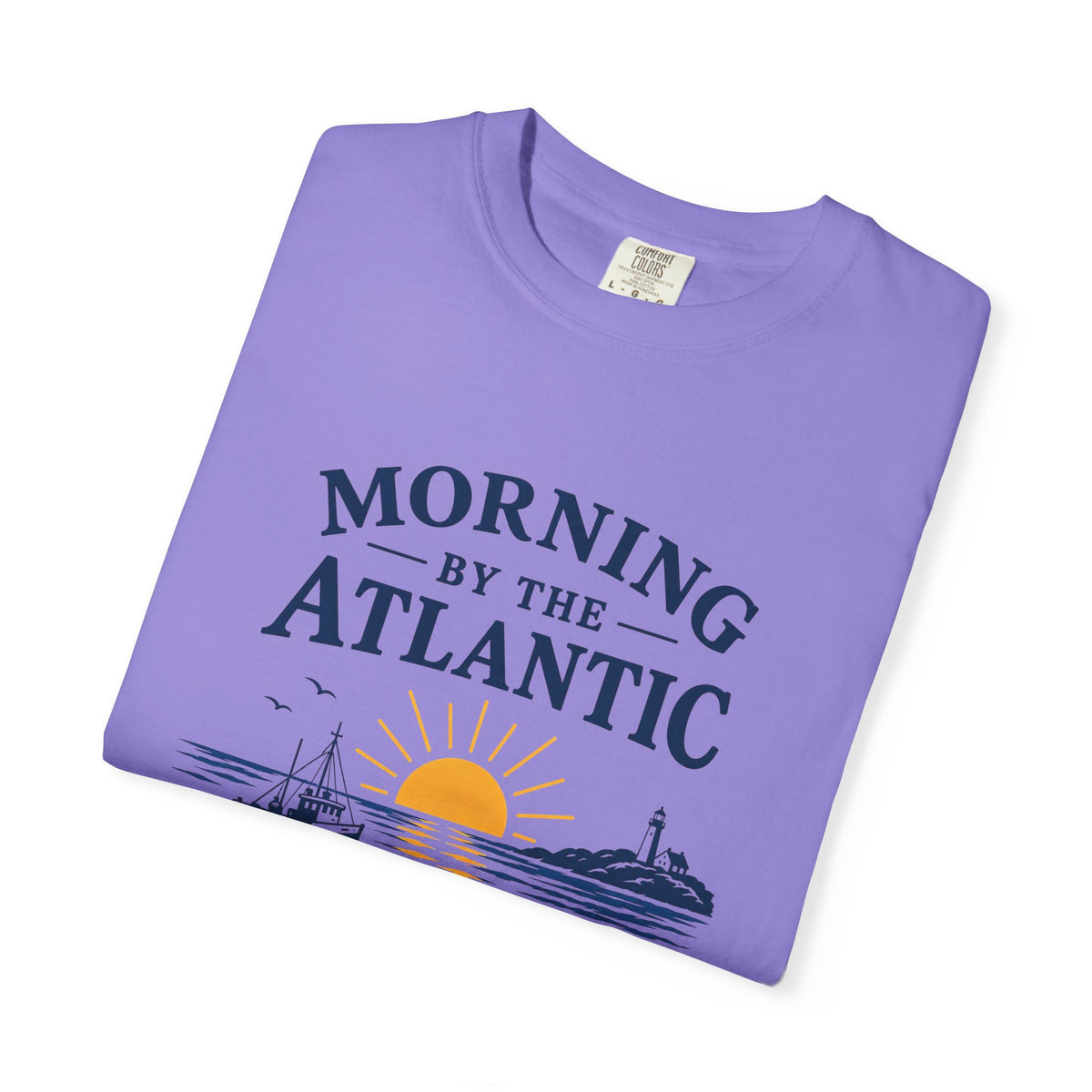 Morning by the Atlantic T-Shirt — Nautical Sunrise Graphic Tee