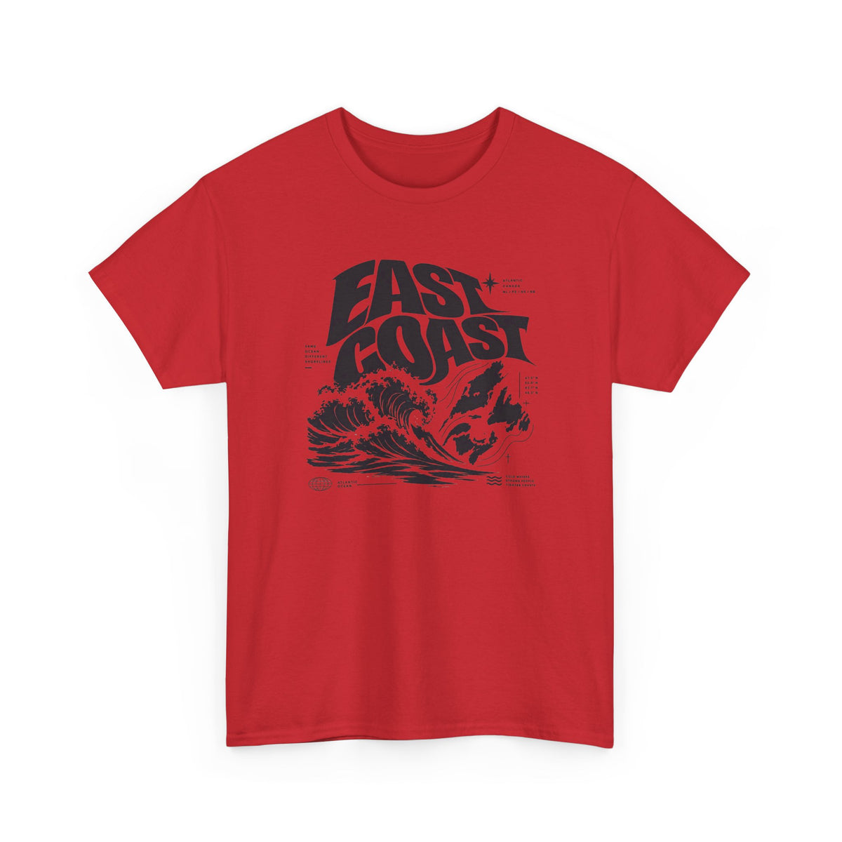East Coast Surf Wave T‑Shirt — Vintage Ocean Graphic Tee