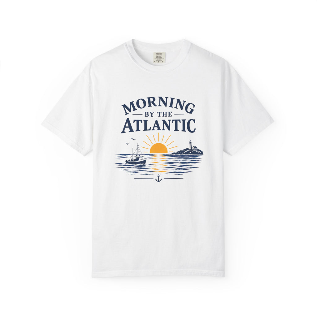 Morning by the Atlantic T-Shirt — Nautical Sunrise Graphic Tee