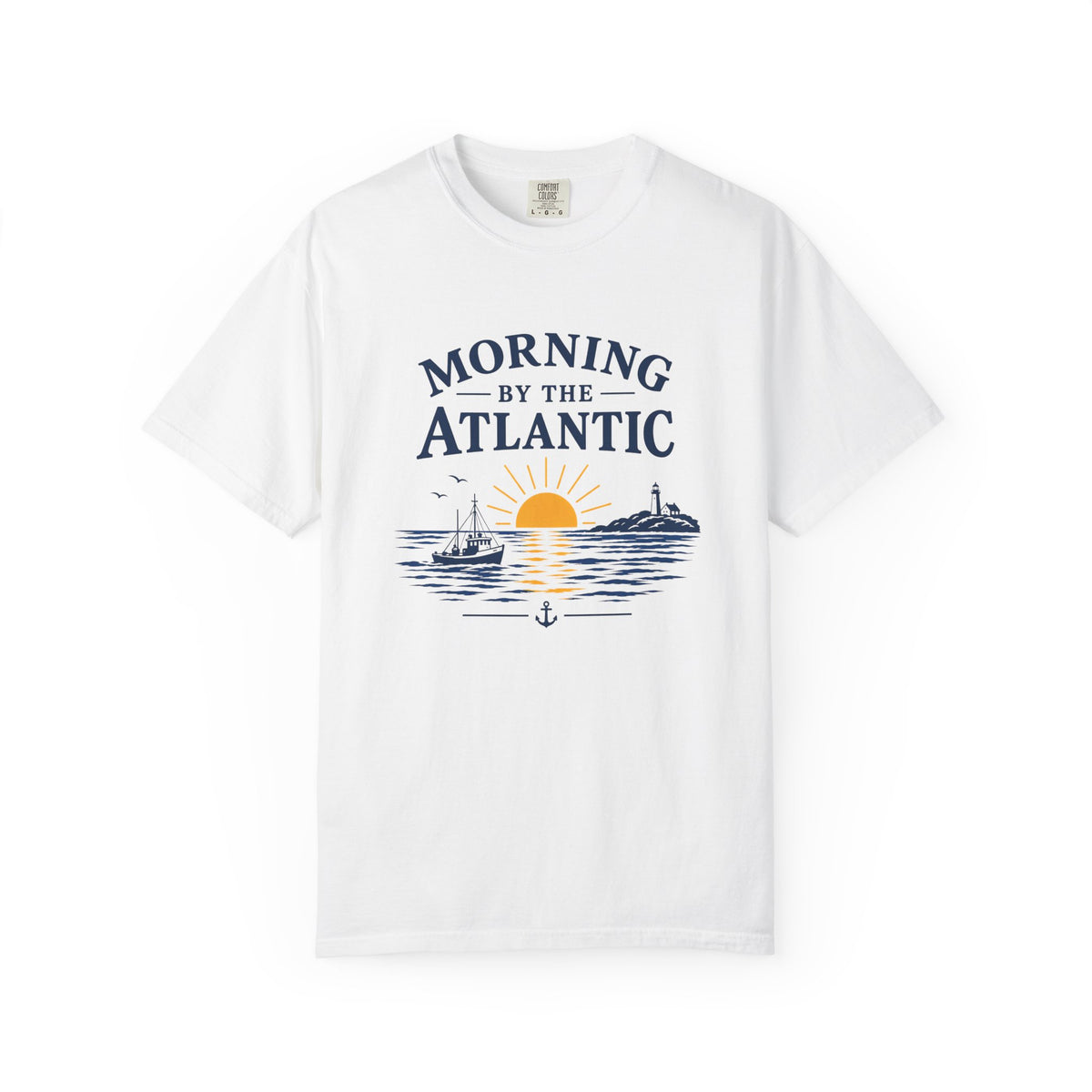 Morning by the Atlantic T-Shirt — Nautical Sunrise Graphic Tee
