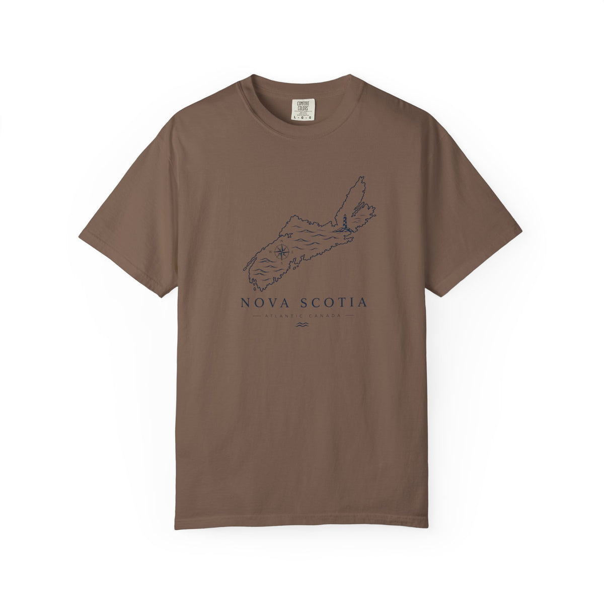Nova Scotia Map T-Shirt — Coastal Minimalist Province Tee