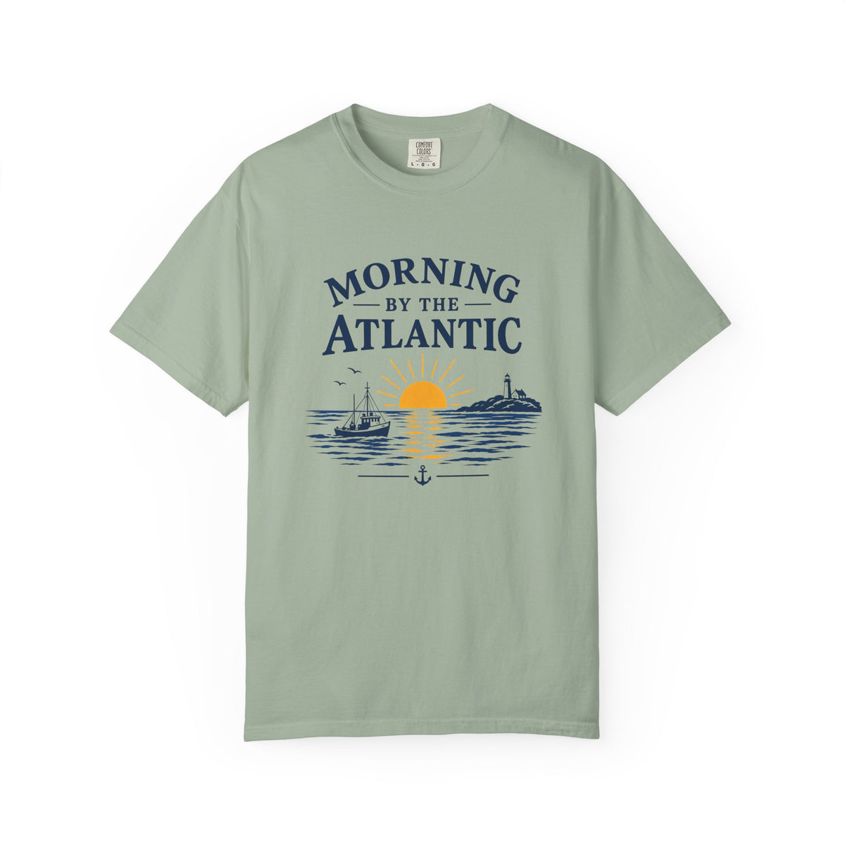 Morning by the Atlantic T-Shirt — Nautical Sunrise Boat Tee
