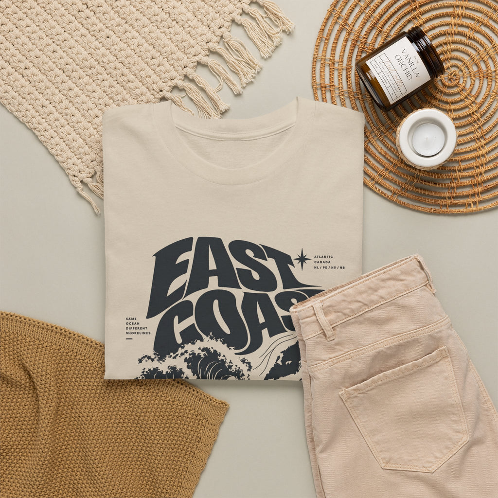 East Coast Surf Wave T‑Shirt — Vintage Ocean Graphic Tee