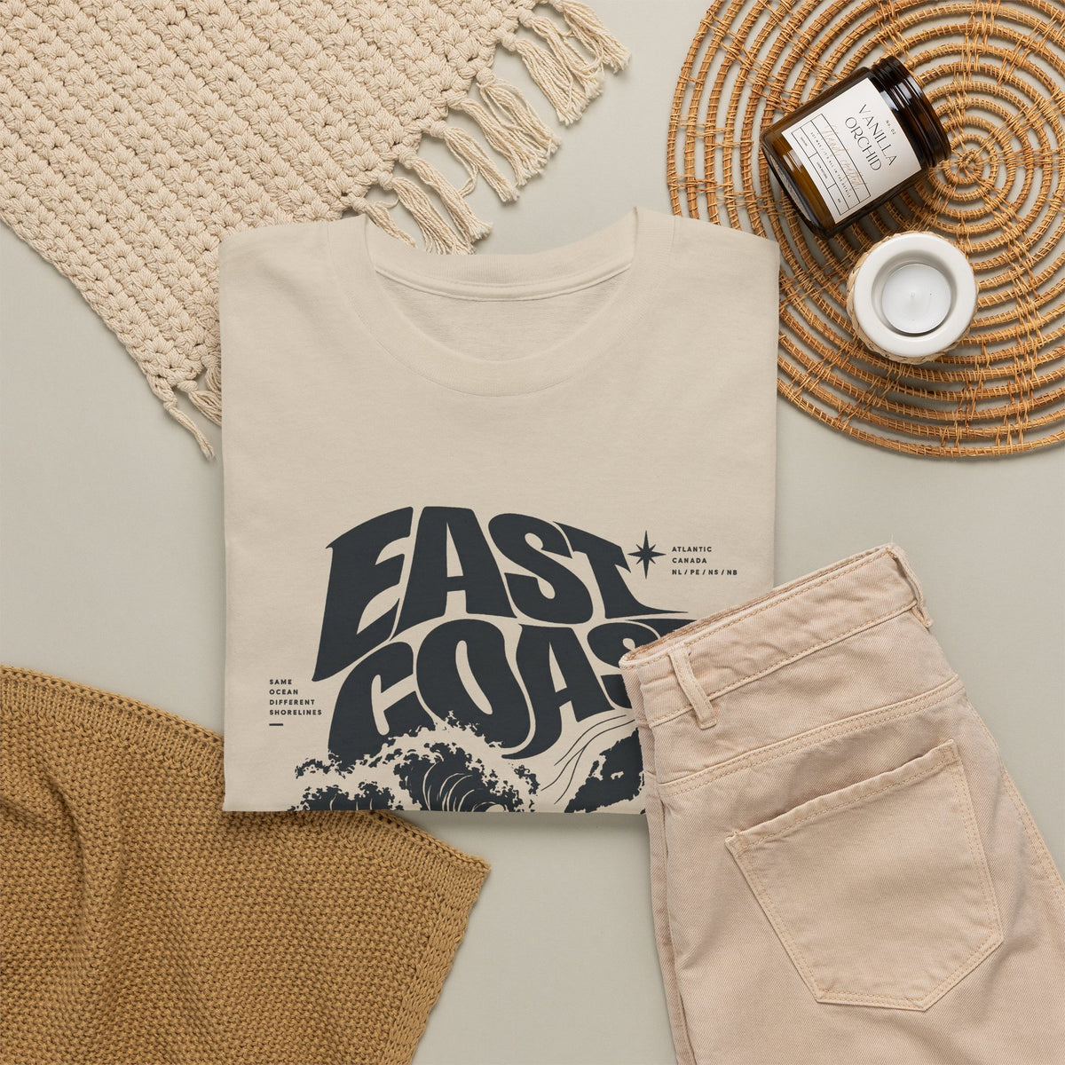 East Coast Surf Wave T‑Shirt — Vintage Ocean Graphic Tee