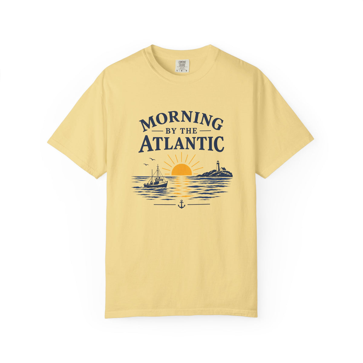 Morning by the Atlantic T-Shirt — Nautical Sunrise Boat Tee