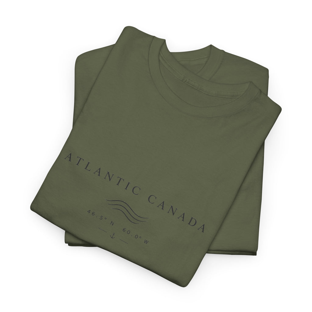 Atlantic Canada Tee — Minimal Coastal Wave Shirt