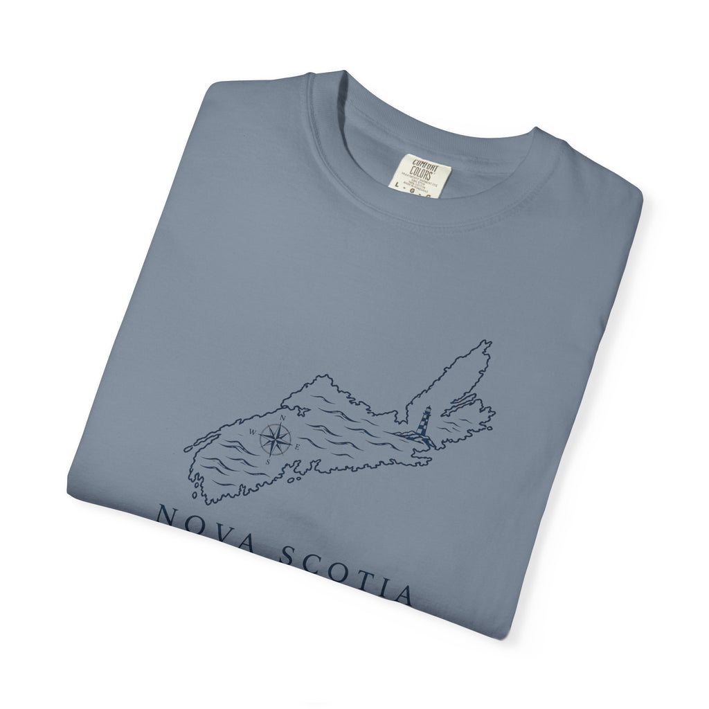 Nova Scotia Map T-Shirt — Coastal Minimalist Province Tee