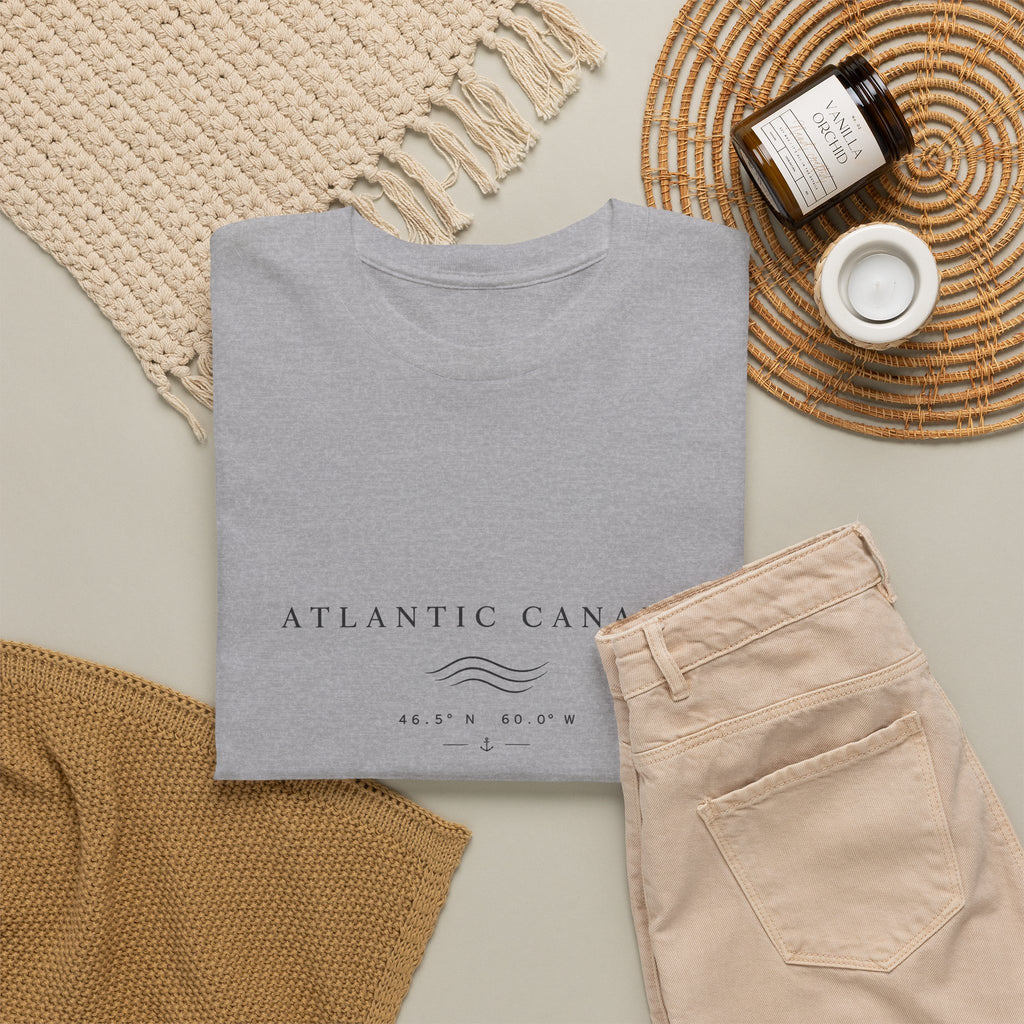 Atlantic Canada Tee — Minimal Coastal Wave Shirt