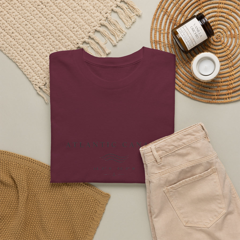Atlantic Canada Tee — Minimal Coastal Wave Shirt