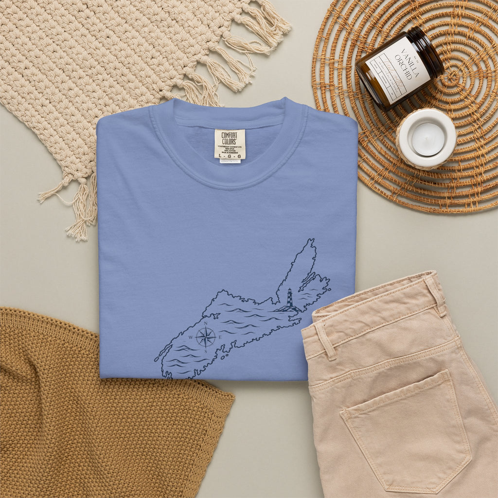 Nova Scotia Map T-Shirt — Coastal Minimalist Province Tee