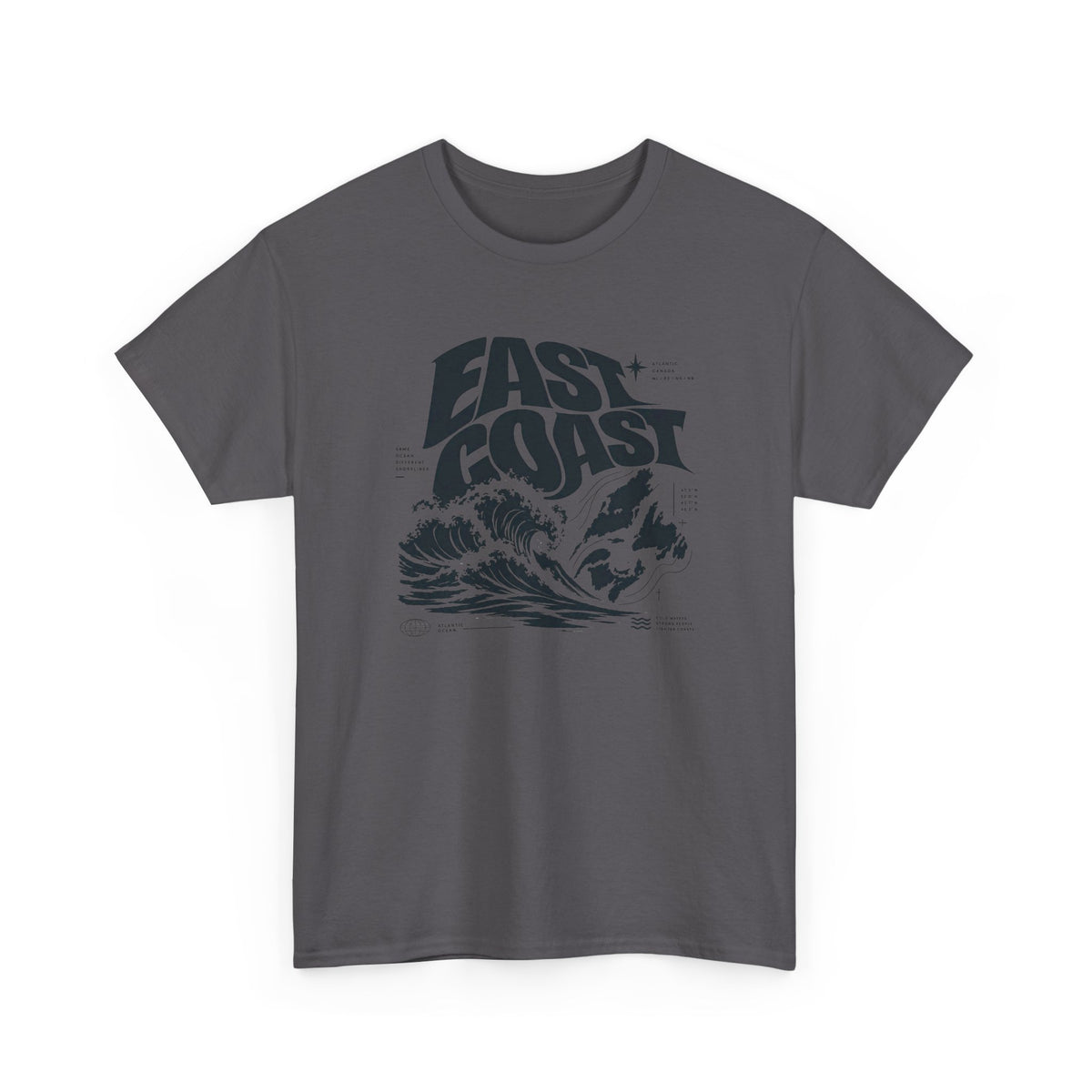 East Coast Surf Wave T‑Shirt — Vintage Ocean Graphic Tee