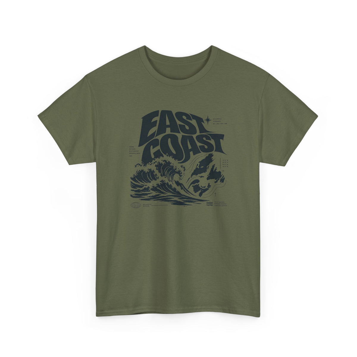 East Coast Surf Wave T‑Shirt — Vintage Ocean Graphic Tee