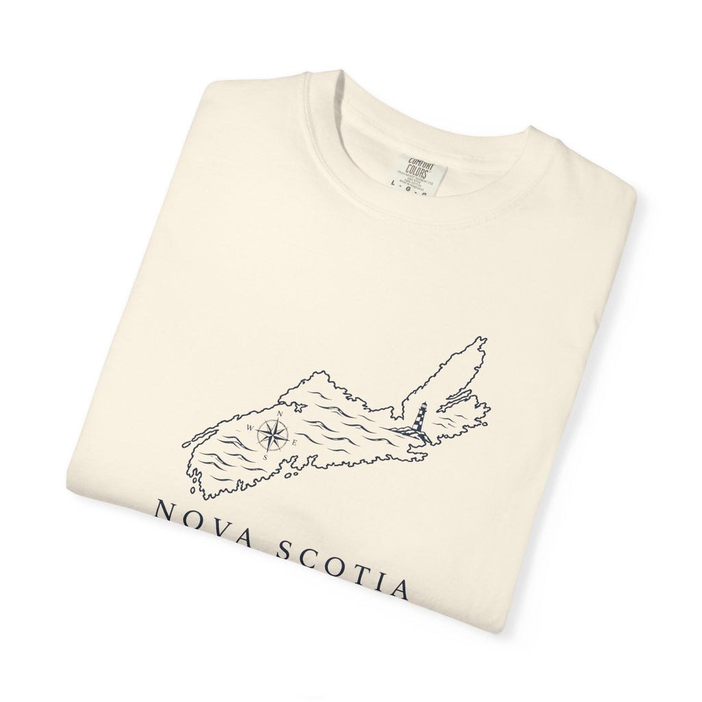 Nova Scotia Map T-Shirt — Coastal Minimalist Province Tee