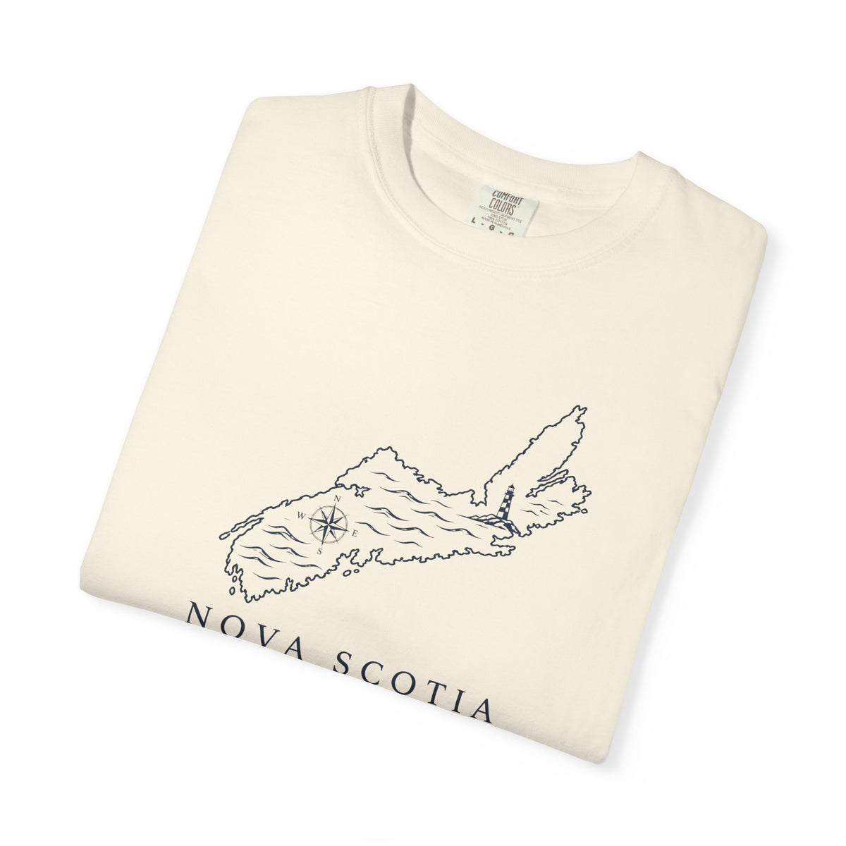 Nova Scotia Map T-Shirt — Coastal Minimalist Province Tee