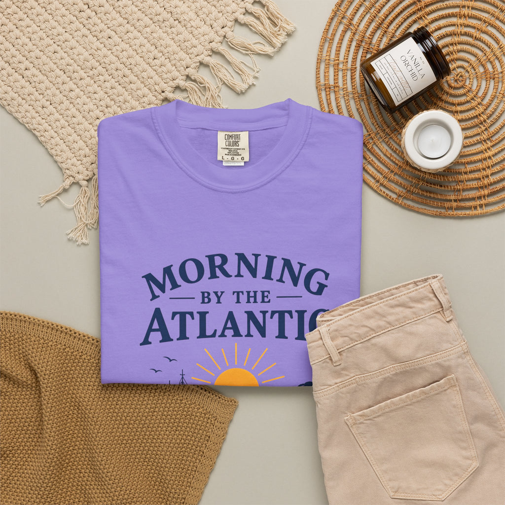 Morning by the Atlantic T-Shirt — Nautical Sunrise Graphic Tee