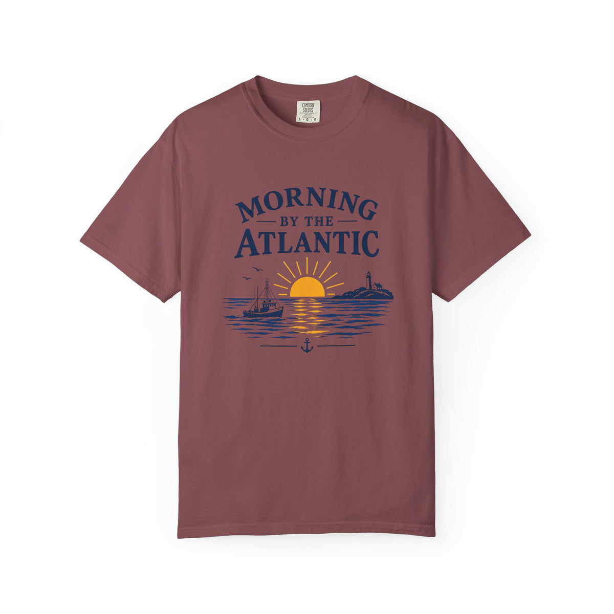 Morning by the Atlantic T-Shirt — Nautical Sunrise Boat Tee
