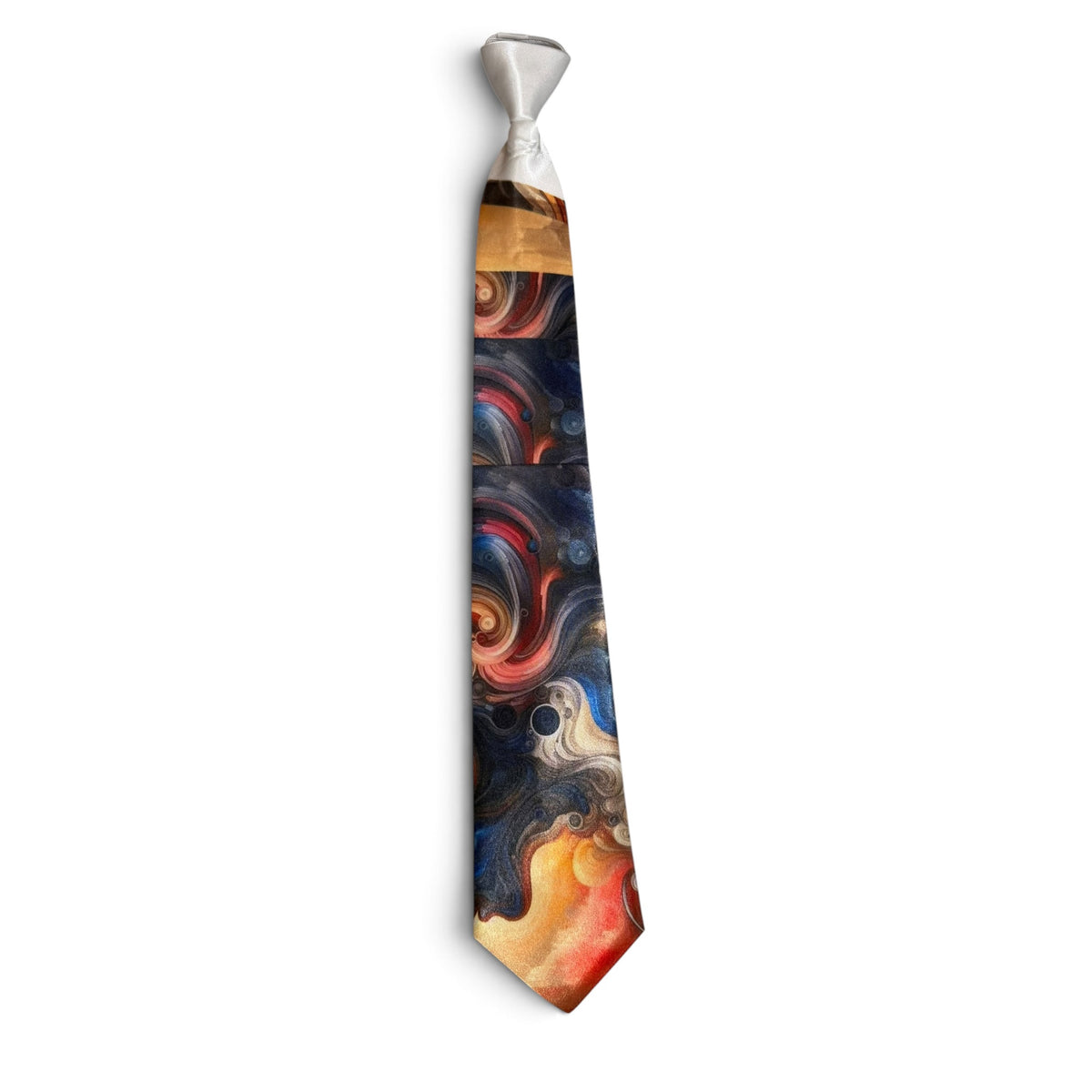 One-of-a-Kind Surreal Zipper Tie