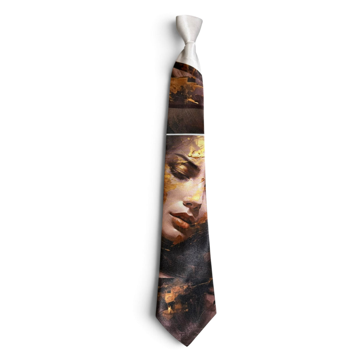 One-of-a-Kind Surreal Zipper Tie